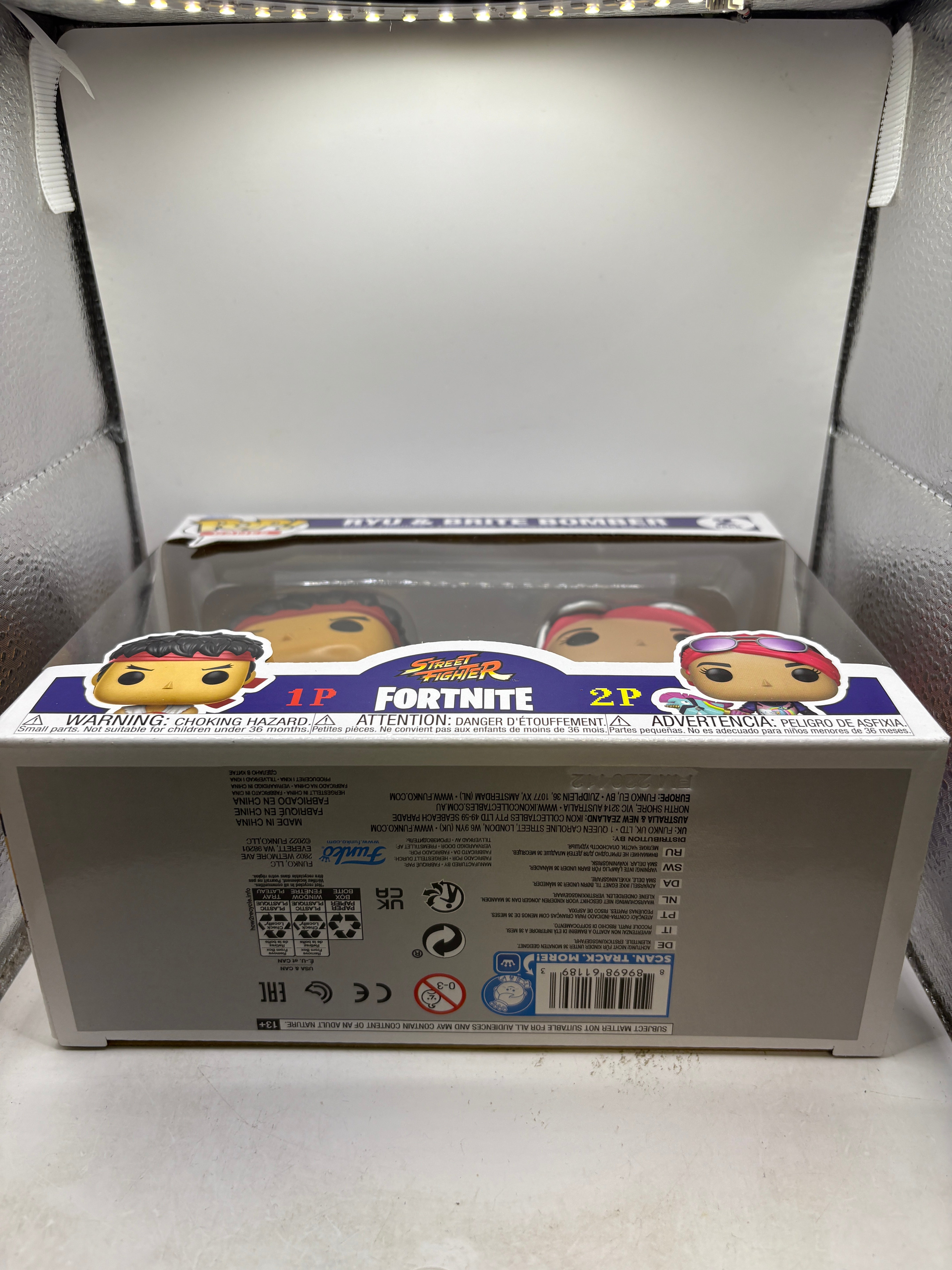 Funko POP! Games Street Fighter Fortnite 2 Pack Ryu & Brite Bomber